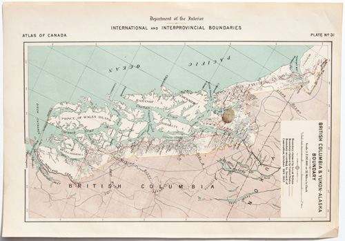 British Columbia & Yukon-Alaska Boundary circa 1905